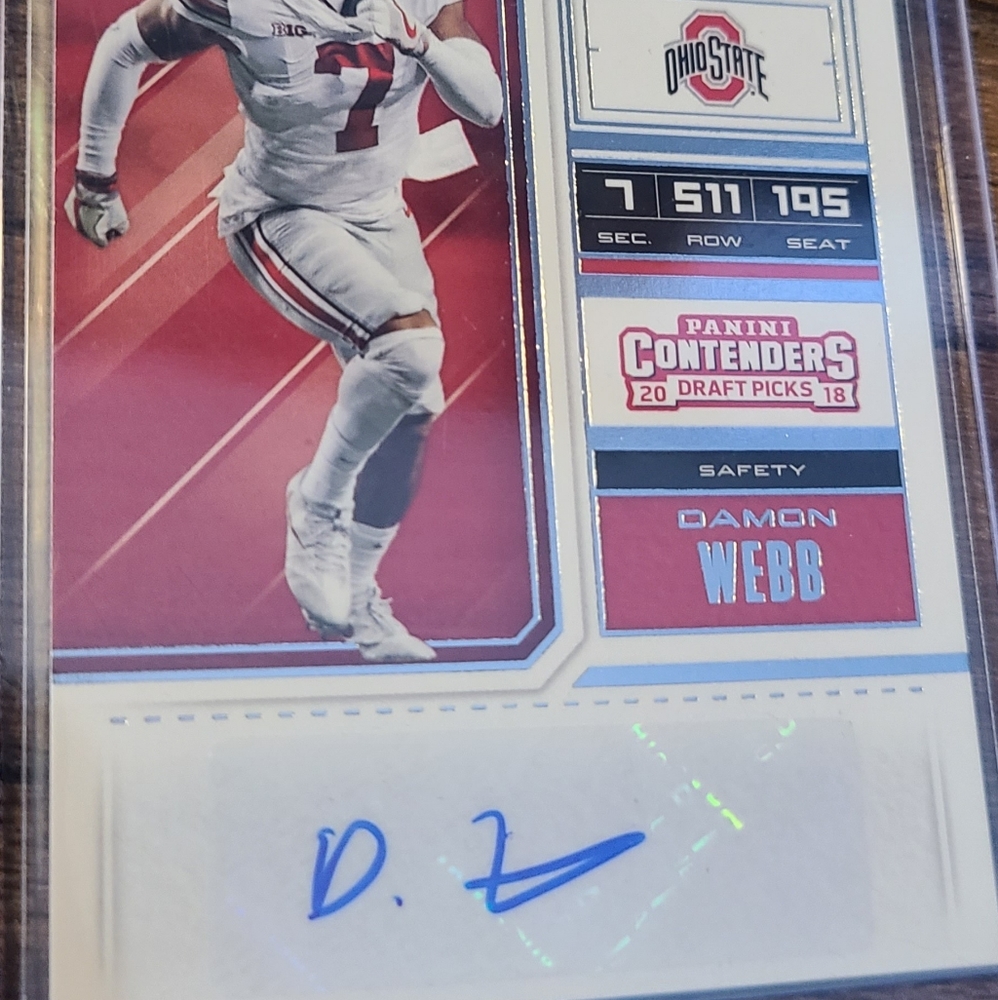 Damon Webb college signature